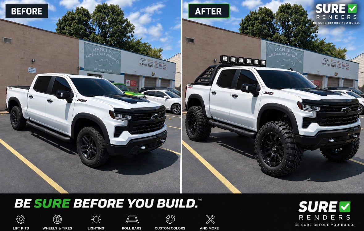 Before And After Rendering